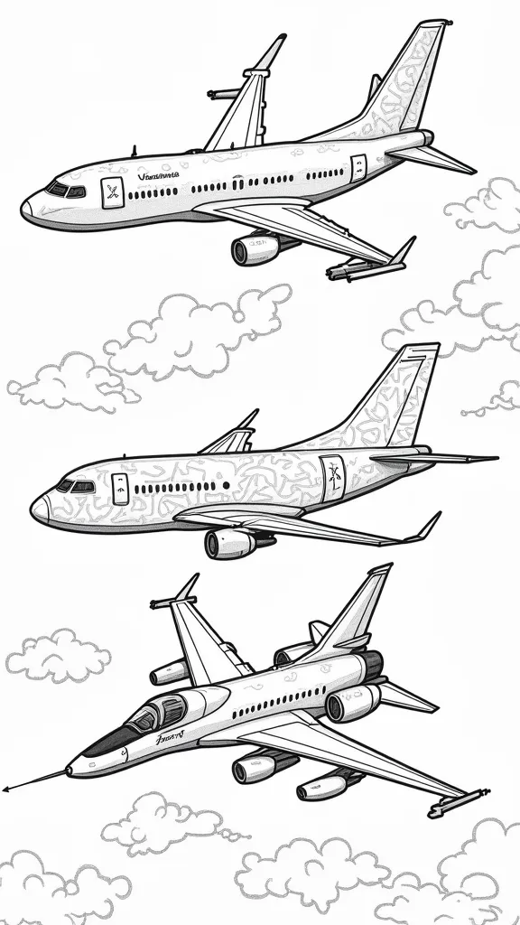 coloring pages jet